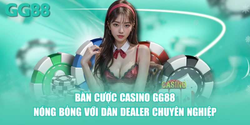 Bàn cược Casino GG88 nóng bỏng với dàn Dealer chuyên nghiệp